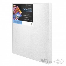 Холст хлопок 25х30 см, 400г/м2, акриловая трёхкомпонентная грунтовка, среднее зерно, AL9469 Alingar 