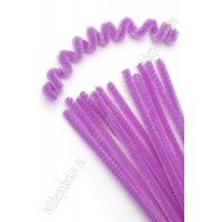 Проволока пушистая 6мм 30см синельная SF-3311, сиреневый №010, цена за 1шт. 96-15 