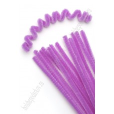 Проволока пушистая 6мм 30см синельная SF-3311, сиреневый №010, цена за 1шт. 96-15 
