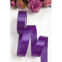 Лента атласная 2,5 см*25 ярд SF-1357, т-фиолетовый №035, 113-246 