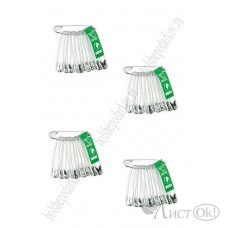 Булавки английские 12шт никель (45 мм) цена за набор 140-857 