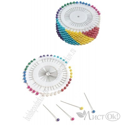 Булавки для рукоделия с бусинкой, диск 40шт, цена за диск 301-36 