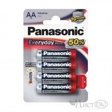 Батарейка LR06 Panasonic Everyday Power 4хBL (цена за блистер 4 шт) LR6REE/4BR 