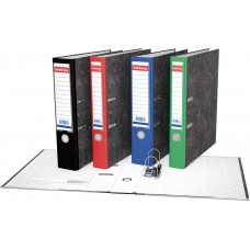 Папка-рег. 50 мм.  мраморный, с карманом красный, сборный 33007 ERICH KRAUSE 