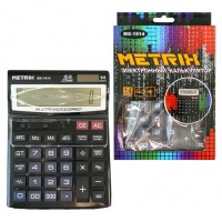 Калькулятор настольный, 14-разрядный, 2-е питание, 16х21.5см. MX-1914 METRIX 
