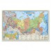 Карта России Политико-административная Субъекты РФ М1:14,5 млн 58*38см, с ламинацией 1367 Геодом 