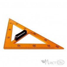 Треугольник для школьной доски с держ, 45°х50см, пластик 2573 