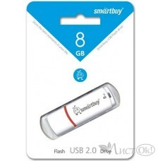 Флешка USB память 8Gb Smart Buy White SB8GCRW-W/64408 SmartBuy 