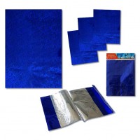 Обложка для тетради синяя гологр.,355-220мм,15мк,п/проп 5487B J.Otten 
