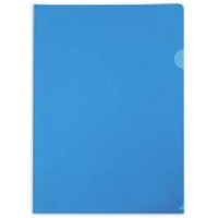 Папка-уголок А4 прозр., (0,15мм), прозр. синяя AGp_04202 Hatber 