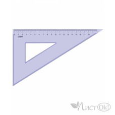 Треугольник 30°х18 см пластик, тонир серый ТК49 Стамм 