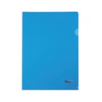 Папка-уголок А4 пластик. синяя (0,18мм) AG4_00102 Hatber 