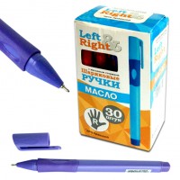 Ручка для правшей синяя, масло, 0,5мм, цв.асс JO-036-R 