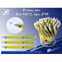 Ручка шариковая 0.5 мм синяя ,корпус желтый неон, автомат 4795 J.Otten 