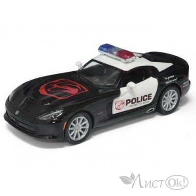 Машинка инерц. металл. 1:36 2013STR VIPER GTS (Police), в дисплее KT5363DP Kinsmart 