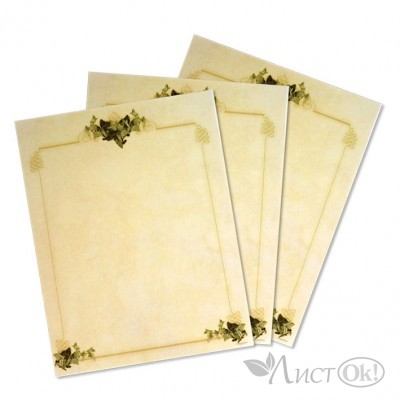 Бумага для скрапбукинга Рамка листья, А4, 20 листов, 100г/м 0732 J.Otten 
